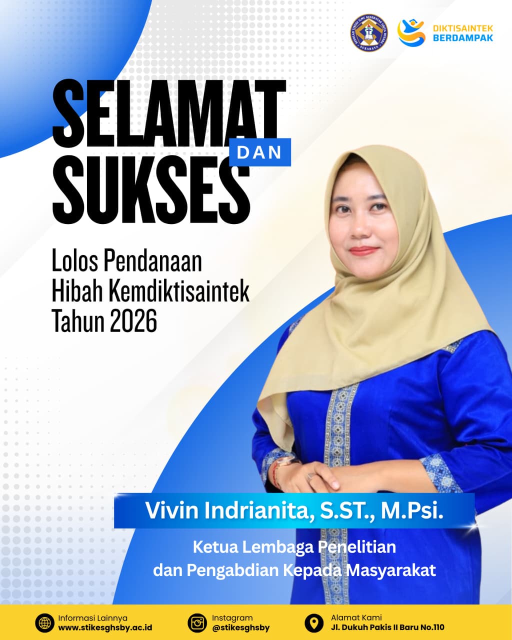 LPPM STIKES Griya Husada Surabaya Raih Pendanaan Hibah Kemdiktisaintek 2026